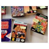 Nintendo NES Box & Manual Lot TMNT Mario 3 Battletoads Game Genie