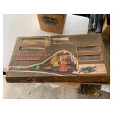 Thunderbolt Express Santa Fe Train Set w Track Cars Transformer Box