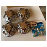 Ford OEM Chrome Wheel Center Caps Set of 4 YL54-1A096-BA, Good