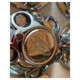 Ford OEM Chrome Wheel Center Caps Set of 4 YL54-1A096-BA, Good