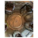 Ford OEM Chrome Wheel Center Caps Set of 4 YL54-1A096-BA, Good