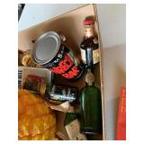 Vintage Pineapple Ice Bucket & Mini Liquor Bottle Barware Decor Lot