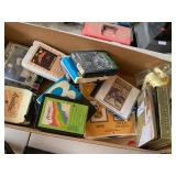 Vintage Portable CD Players & 8-Track Media Lot w/ Headphones Cases