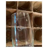 NWA Logo Highball Glasses Clear Barware CR-0691 Poland 4.25in