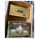 Vintage Boxed Giftware Assortment Tea for Two Polara Decor Pieces