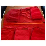 Vintage Northwest Orient Red Airline Blanket Lot Logo Travel Throw