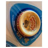 Pair of Vintage Beer Advertising Glass Ashtrays LCL Newcastle Kestrel