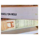 Beechwood 5-Piece Folding TV Tray Table Set w/ Stand Open Box