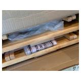 Beechwood 5-Piece Folding TV Tray Table Set w/ Stand Open Box