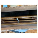 Beechwood 5-Piece Folding TV Tray Table Set w/ Stand Open Box