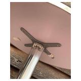 Round Aluminum Pedestal Bistro Table Blue Mosaic Top Patio Table Good