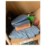 Above Ground Round Swimming Pool w/ Ladder Covers Hoses Approx 15-16 Ft As-Is