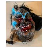 Vintage Halloween Mask Assortment Werewolf Monster Cauldron Props