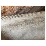 Lot 3 Sculpture Square Concrete Basket Weave Planters Patina