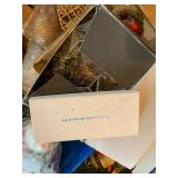 Huge Vintage Christmas Ornament Lot Intl Silver Spunglass Birds Boxed Mixed