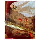 Huge Vintage Christmas Ornament Lot Intl Silver Spunglass Birds Boxed Mixed