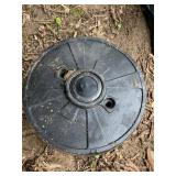 Set of 2 Plastic Lawn Garden Tractor Wheel Weights 2-Hole Black