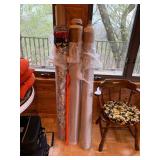 3 Upholstery Fabric Remnant Rolls Neutral Tones Mixed Patterns Large Lot