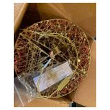 Glitter Bell Hanging Light Red Gold Sequined Swag Lamp Holiday Decor