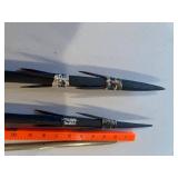 Decorative Spears, Short Sword & Boxed Asian Mini Sword Display Lot