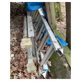Aluminum Extension Ladders Lot of 2, One Werner 24 Ft