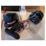 Vintage Johoon Rhee Taekwondo Sparring Gear Set w/ Headgear Black