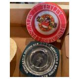 Vintage Tetley Newcastle Brown Ale Ashtrays & Shakey