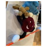 Assorted Character Plush Toy Lot A&W Bear Mixed Stuffed Animals