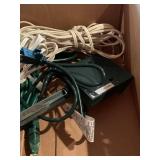 Christmas Lights & Extension Cord Mixed Lot w Bulbs Accessories