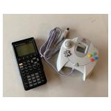 Texas Instruments TI-89 Graphing Calculator with Sega Dreamcast Controller