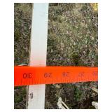 Vintage Wrought Iron Patio Chair & Table Base White Garden Set