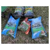 Red Devil Broadcast Spreader w/ Scotts & Menards Lawn Care Lot