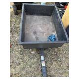 10 Cu Ft Tow-Behind Dump Cart Lawn Garden Utility Trailer Good