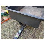 10 Cu Ft Tow-Behind Dump Cart Lawn Garden Utility Trailer Good