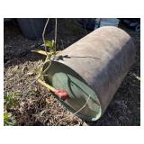 Vintage Steel Lawn Roller Yard Garden Push Roller Weathered Condition