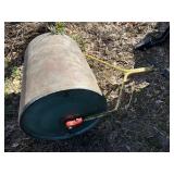 Vintage Steel Lawn Roller Yard Garden Push Roller Weathered Condition