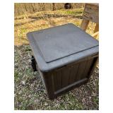 Suncast Resin Hideaway Hose Reel Box w/ Garden Hose Crank Lid Good