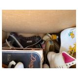 Mixed Vintage Skates & Swim Fins Lot Bauer Daoust Shark Boxed