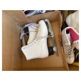 Mixed Vintage Skates & Swim Fins Lot Bauer Daoust Shark Boxed