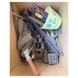 Vintage Mixed Machinist Hand Tool Lot Files Rulers Bits Tool Roll