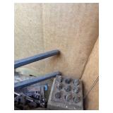 Vintage Mixed Machinist Hand Tool Lot Files Rulers Bits Tool Roll