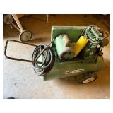 Speedaire Portable Air Compressor Horizontal Tank Shop Unit See Photos