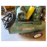 Speedaire Portable Air Compressor Horizontal Tank Shop Unit See Photos
