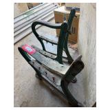 Antique Cast Iron Bench End Frames Pair Garden Park Salvage As Found