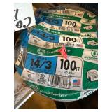 Electrical Supplies Lot Southwire UF-B Wire Fish Tape Boxes Switches