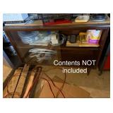 Mid Century Modern Sliding Glass Door Cabinet Console 35in High