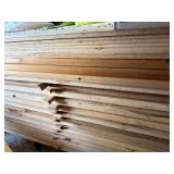 Mixed Tongue & Groove Wood Boards Lumber Lot Unfinished Trim Paneling
