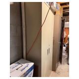 Beige Metal Storage Cabinet Locking 2 Door Utility Cupboard Good