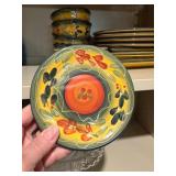 Mixed Kitchenware Lot Corsica La Province Dishes Glass Basket Serveware