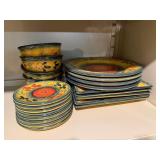 Mixed Kitchenware Lot Corsica La Province Dishes Glass Basket Serveware